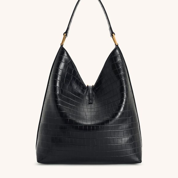 Aria Shoulder Bag - Black Croc JW PEI - Picture 3 of 7